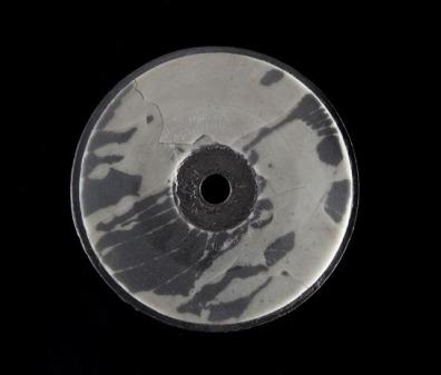 Disco de cera que contém registro da voz de Graham Bell