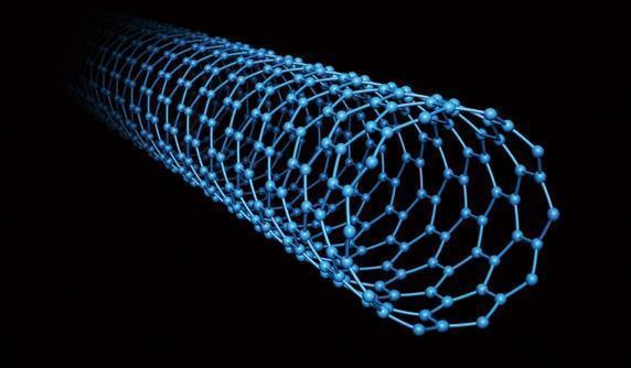 Não há carbinos aqui, esta é um representação de um nanotubo de carbono