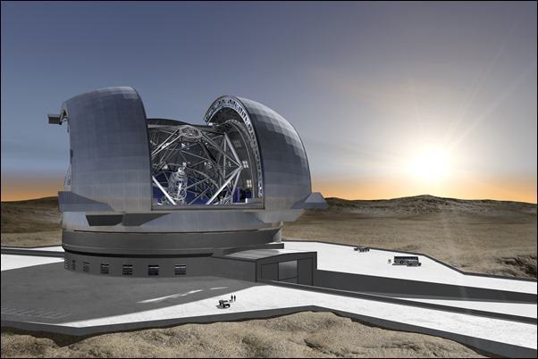 The European Extremely Large Telescope (Artist’s rendering)