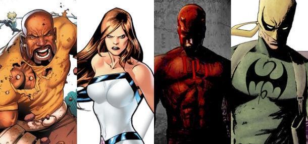 Luke Cage, Jessica Jones, Demolidor e Punho de Ferro: as novas futuras séries da Marvel