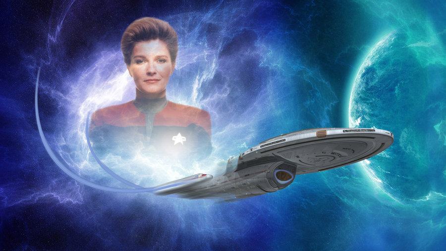 captain_janeway_and_uss_voyager_by_lofty1985-d5bw5r8