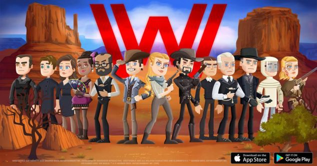 Ilustração do game mobile Westworld 