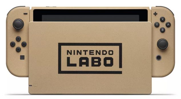 Prêmio do concurso do Nintendo Labo é um Switch exclusivo em cor de papelão. 
