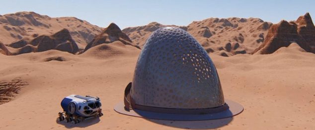 Concurso de Habitats 3D para Marte – Projeto do Team Kahn-Yates