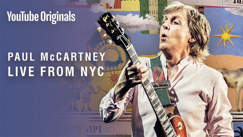 O show de lançamento do novo disco de Paul McCartney, Egypt Station será lançado com show será transmitido ao vivo no YouTube Originals.