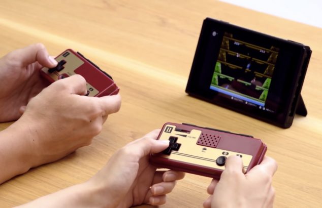 Controles Famicom para Nintendo Switch. 