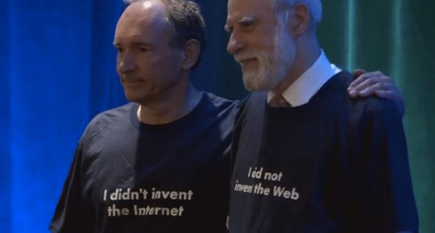 Tim Berners-Lee e Vint Cerf, duas lendas vivas