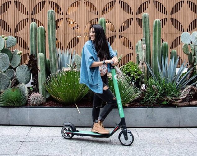 Foto de divulgação da Grin Scooters, empresa mexicana que aluga patinetes elétricos