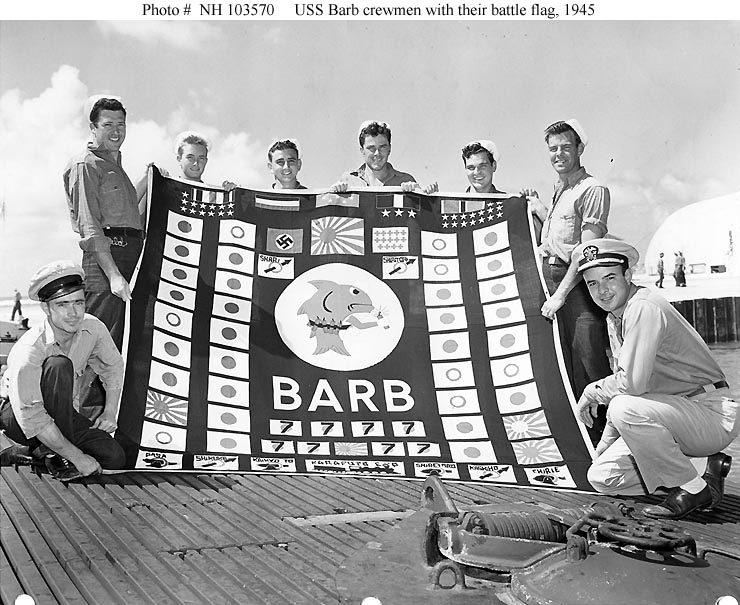 USS Barb crewman / combat flag