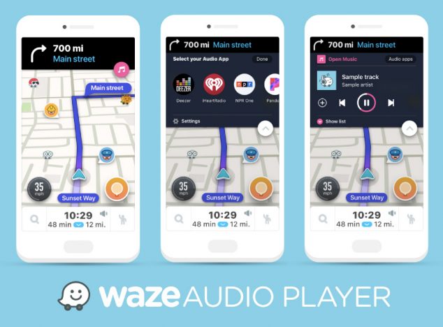 Waze Audio Player 