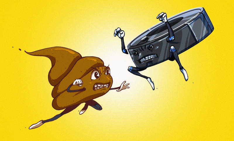 Cartoon: cocô vs. robô-aspirador