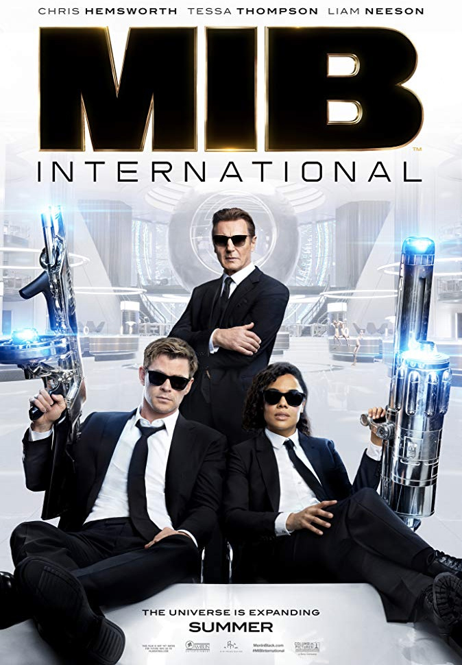 Poster de MiB: Homens de Preto - Internacional mostra Liam Neeson, Chris Hemsworth e Tessa Thompson