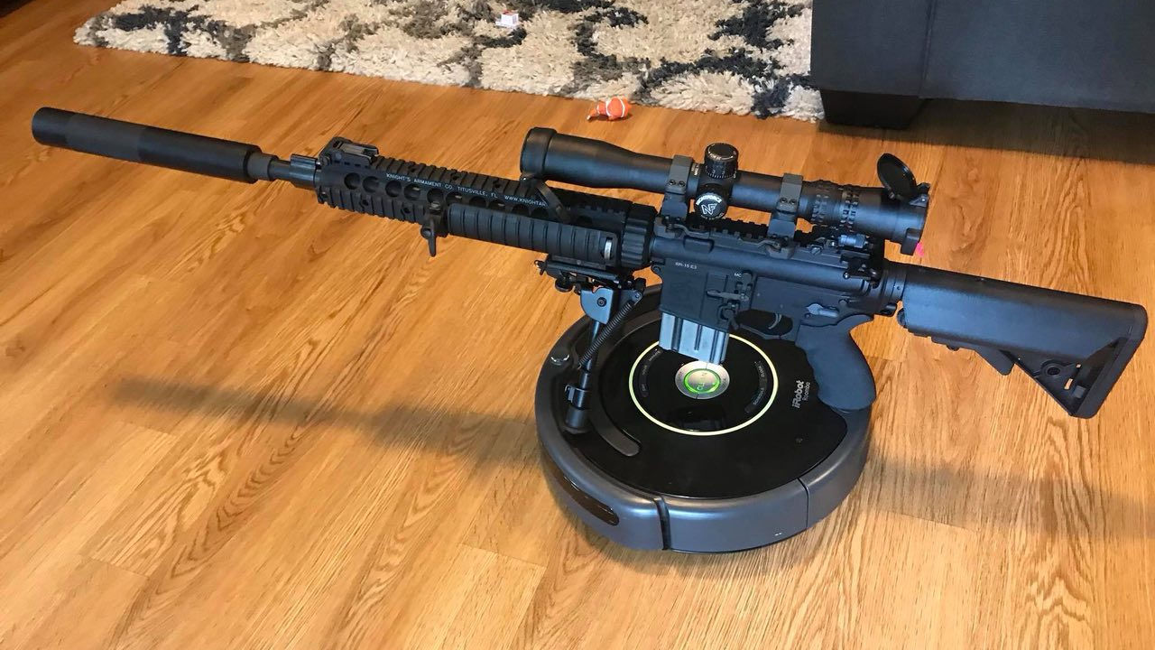 Roomba with AR-15