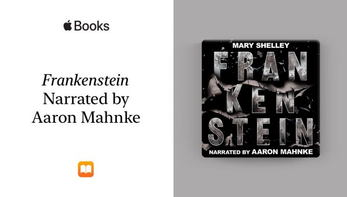 Apple lançou 6 audiobooks gratuitos narrados por personalidades como Aaron Mahnke, que narrou Frankenstein de Mary Shelley