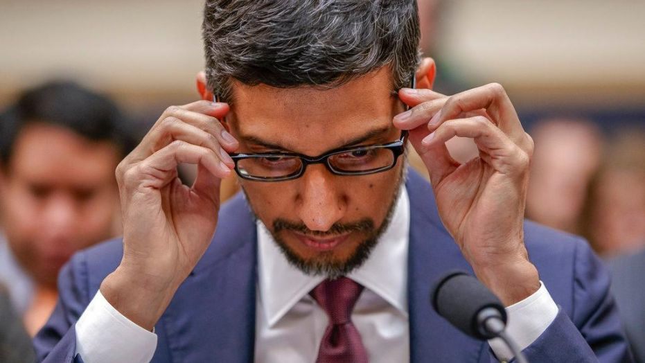 AP / Sundar Pichai, CEO do Google, durante depoimento ao Comitê de Justiça Congresso dos EUA, em 2018 / Android