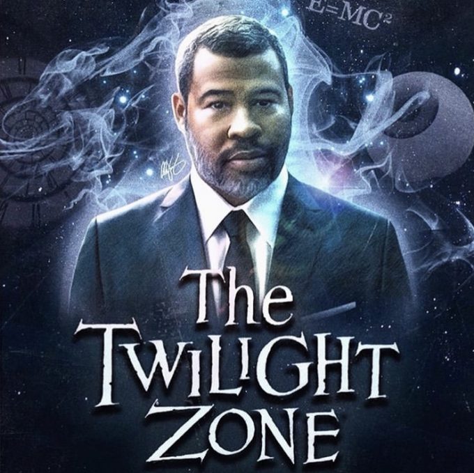 Pôster do reboot de The Twilight Zone com o apresentador e produtor Jordan Peele
