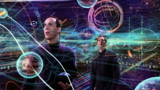Daniels e o Capitão Archer em cena de Star Trek: Enterprise