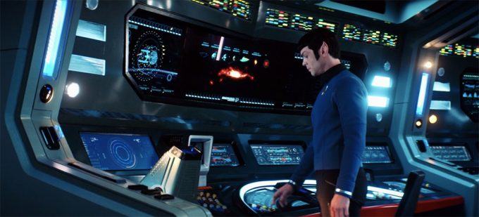 Ao final do episódio, Spock assume seu posto na Enterprise, deixando a barba e a Discovery para trás