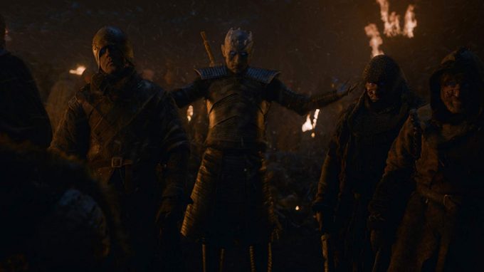 Rei da Noite em imagem de divulgação do episódio 3 da 8a temporada de Game of Thrones, The Long Night