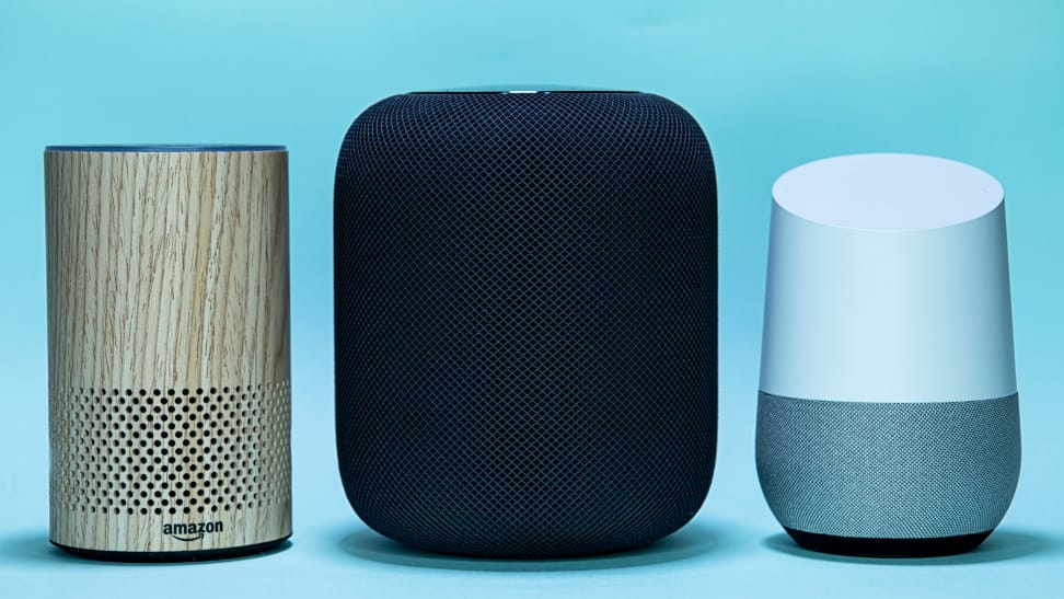 Amazon Echo, Apple Homepod e Google Home / assistentes virtuais