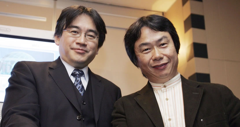 Satoru Iwata e Shigeru Miyamoto