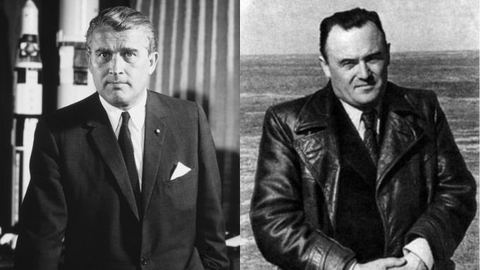 Wenher von Braun e Sergei Korolev
