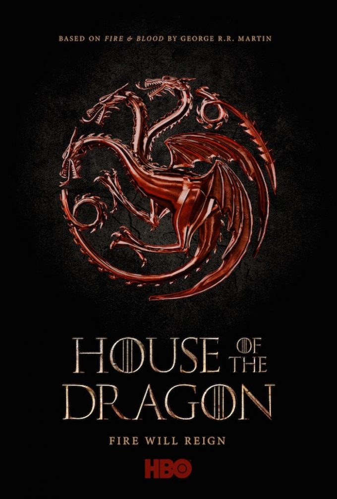 Pôster de House of The Dragon, nova série spin-off de GoT