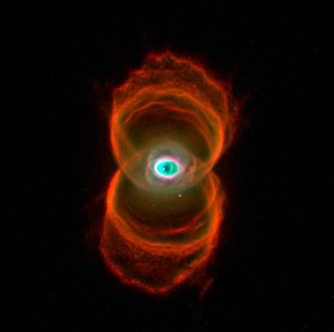 Nebulosa Ampulheta (MyCn18) vista pelo Hubble
