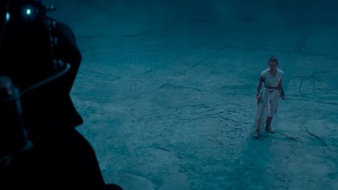 Palpatine e Rey em A Ascensão Skywalker