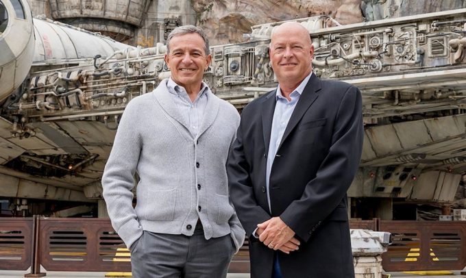 Bob Iger e Bob Chapek, novo CEO da Disney