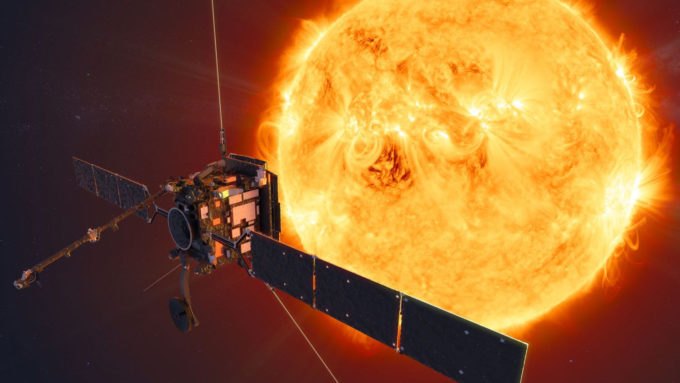 ESA / render da missão Solar Orbiter / tempo-real