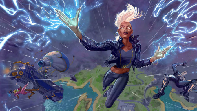 Tempestade, dos X-Men, em Fortnite (Crédito: Rich Kelly/Epic Games/Divulgação)