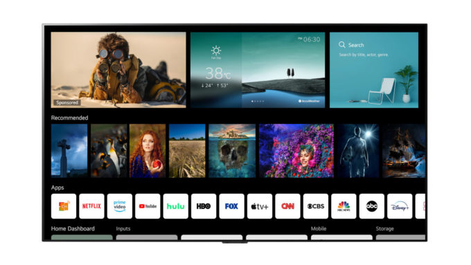 webOS 6.0: apenas em TVs LG da linha 2021 (Crédito: Divulgação/LG)