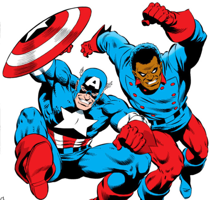 John Walker como Capitão América e Lemar Hoskins como Bucky. Não durou (Crédito: Reprodução/Marvel Comics)
