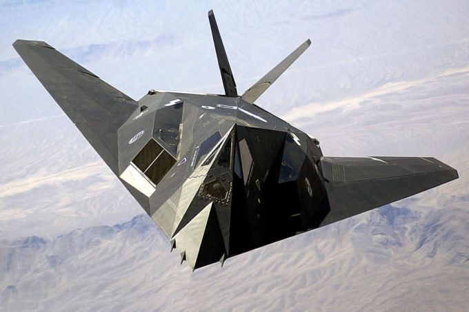 O protótipo do F-117 também foi testado em Groom Lake (Crédito: US Department of Defense) / área 51