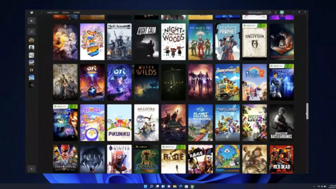 Xbox Game Pass e Game Cloud serão integrados ao Windows 11 (Crédito: Reprodução/Microsoft)