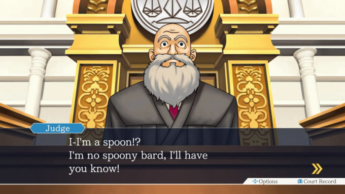O juiz gostaria de deixar claro que não é nenhum bardo "colherudo" (Crédito: Reprodução/Capcom)