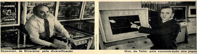 A Diverama começou a vender máquinas de pinball em 1968; em 1973, a Taito se instalou no país (Crédito: Reprodução/Veja/Editora Abril)
