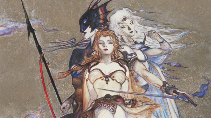 Kain, Rosa e Cecil, um dos primeiros triângulos amorosos dos games (Crédito: Divulgação/Yoshitaka Amano/Square Enix)