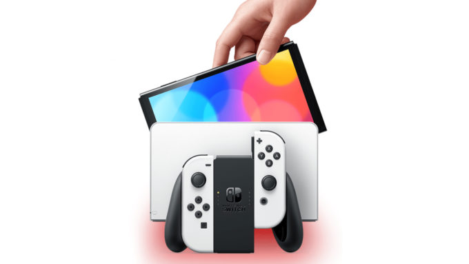 Nintendo Switch com tela OLED (Crédito: Divulgação/Nintendo)