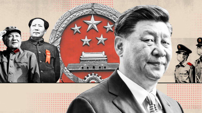 Xi Jinping é o líder chinês que mais reuniu poder ao redor de si, desde Mao e Deng Xiaoping (Crédito: Reprodução/AFP/Bloomberg/Getty Images/Financial Times)