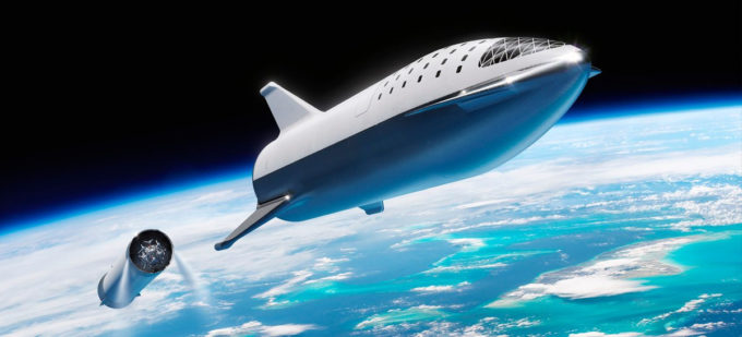 A Starship pode acabar se tornando um mero backup (Crédito: Divulgação/SpaceX)