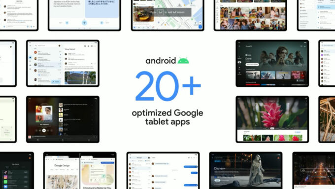 Apps nativos, Facebook, TikTok e Zoom, entre outros, trarão interfaces voltadas a tablets no Android 13 (Crédito: Reprodução/Google)