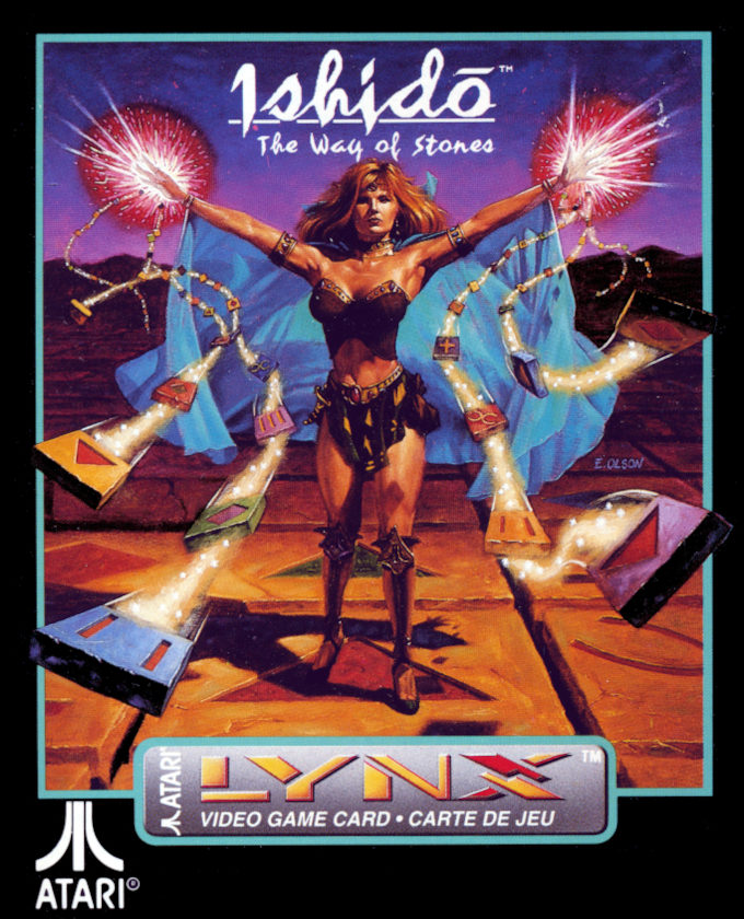 Ishido: The Way of Stones (na imagem, capa da versão para o Atari Lynx) foi o 1.º game que a Accolade portou para o Mega Drive via engenharia reversa (Crédito: Reprodução/Atari)