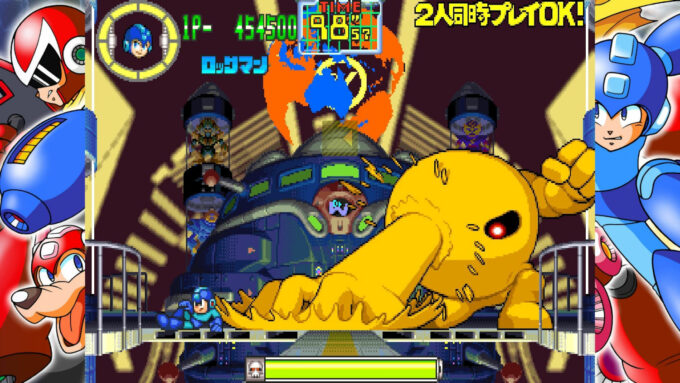 Os dois Mega Man para Arcade, que usam o estilo gráfico de Mega Man 7, são bem divertidos (Crédito: Reprodução/Capcom)