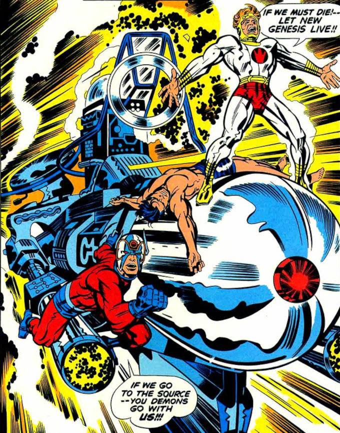 A saga que apresentou Darkseid, os Novos Deuses, Nova Gênese e Apokolips, é considerada por muitos a obra-prima de Jack Kirby (Crédito: Reprodução/DC Comics) / dceu