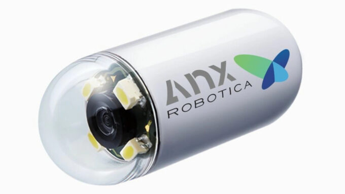 A NaviCam não é diferente de uma pílula, e não é a primeira câmera do tipo, mas esta pode ser conduzida magneticamente (Crédito: AnX Robotica Corp./George Washington University)
