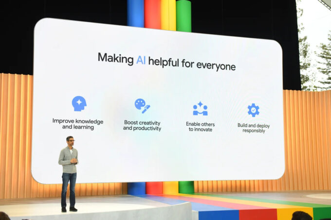 Durante a conferência I/O 2023, o Google reforçou a ideia de que IAs devem ser postas a serviço do usuário (Crédito: Google)