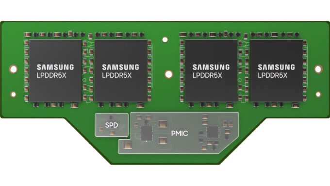 Memórias LPCAMM devem chegar em 2024, com suporte apenas a processadores Intel em um primeiro momento (Crédito: Divulgação/Samsung)