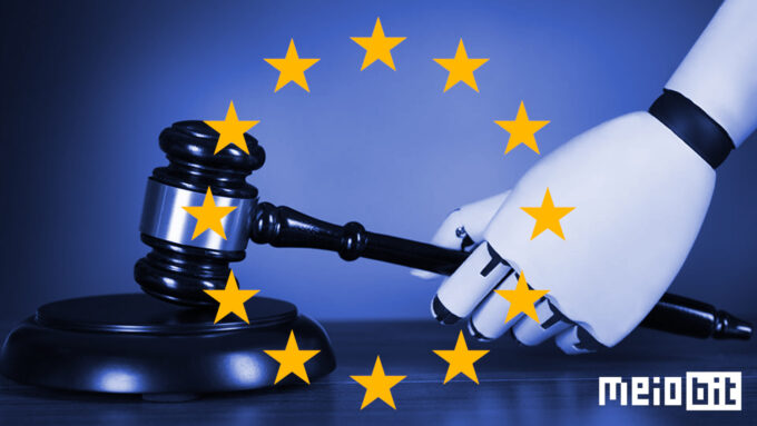 Legisladores da UE definem regras para Lei de IA, que deverá entrar em vigor em 2025 (Crédito: Shutterstock/Ronaldo Gogoni/Meio Bit)